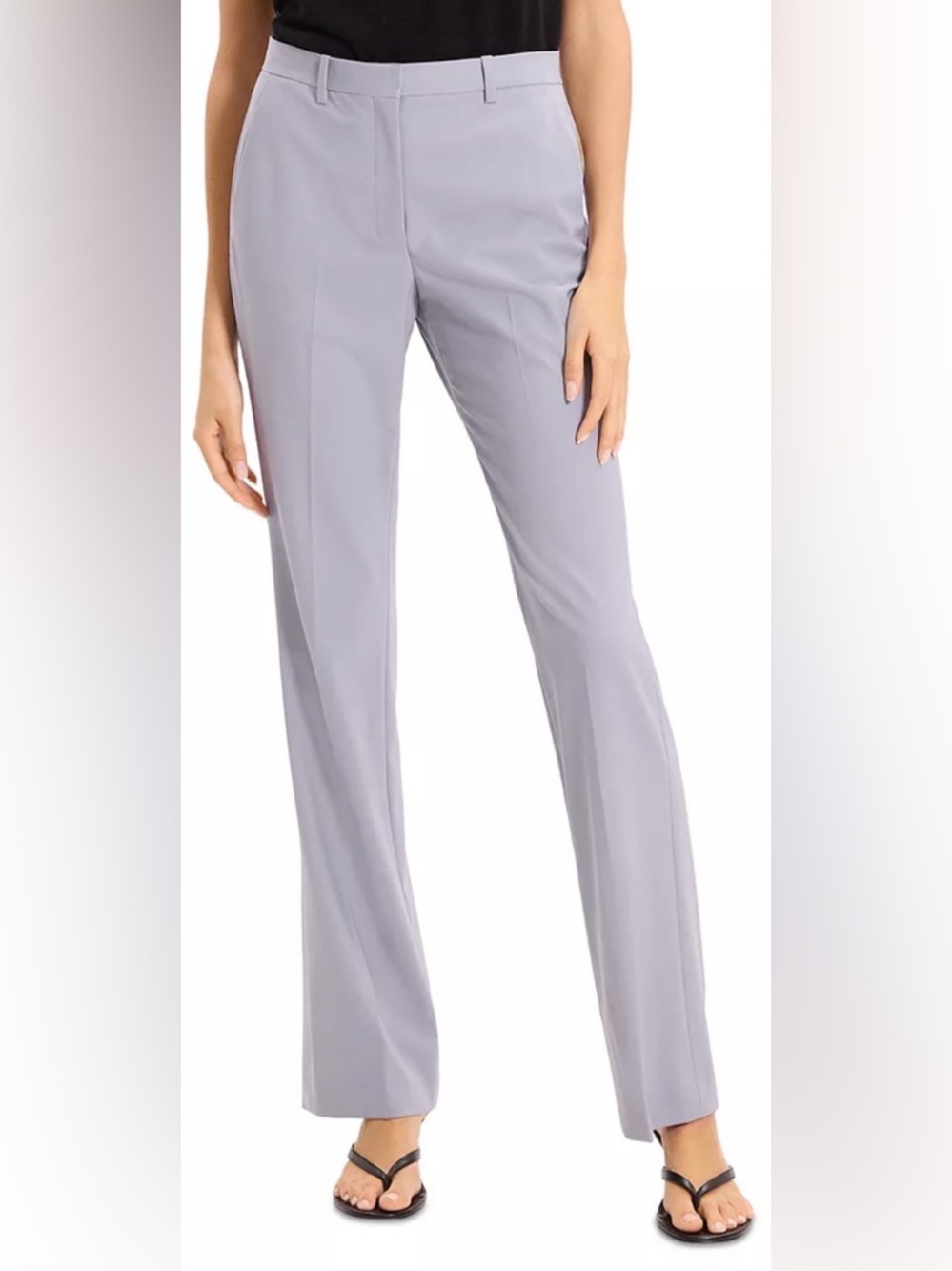 Theory Slim Flare Trousers Classic Suit Pants | color: Harbor Blue | size: 12